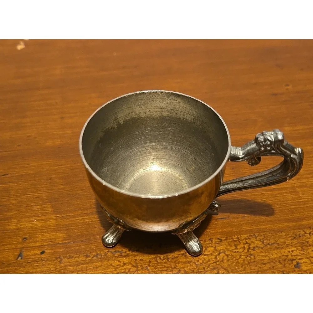 Pewter Lot Of Small Bowl Frog And Cup Made In England For Smith‎